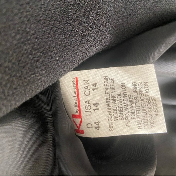 Vintage KL Karl Lagerfeld Wool Blazer - Picture 6 of 9